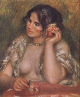 Pierre Renoir The Toilette Woman Combing Her Hair (mk06) oil painting image